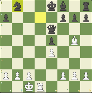 Chess game
where white wins in one move
