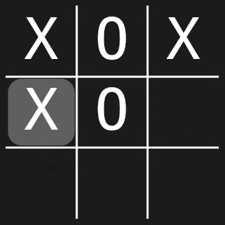 Tic-Tac-Toe position where O can win in one move